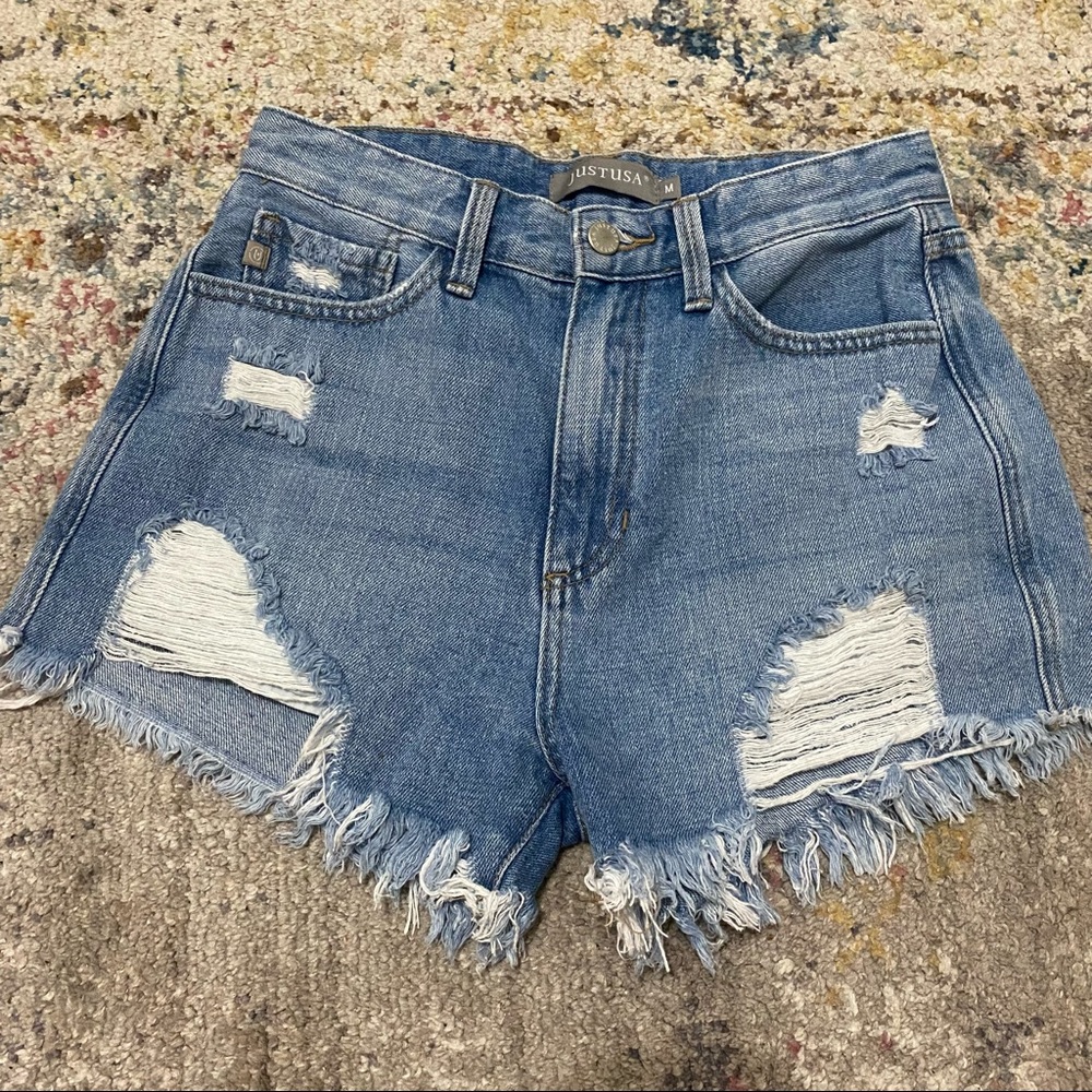 Just USA denim shorts, medium
